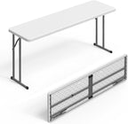 VINGLI 5 FT Narrow Folding Table, Home Work by VINGLI