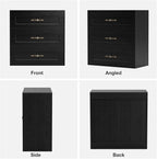 Wooden Dresser with 6 Large Drawers, Storage Cabinet Organizer Sideboard - Image 7