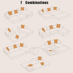 HANXIN 108" Modular Sectional Sofa, Futon Convertible Sofa Bed, Oversized - Image 7