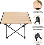VILLEY Portable Camping Side Table, Ultralight Aluminum Folding Beach Table - Image 5