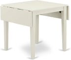 East West Furniture NDVA5-LWH-W 5 Piece Dining Table Set - Image 5