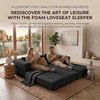 78" 4-in-1 Convertible Sofa Bed, Boneless Corduroy Sleeper Couch - Image 5