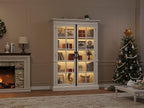 QUW Modern 65" Display Cabinet, 5-Tier Bookcase - Image 9