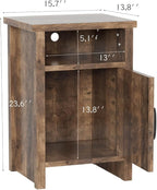 YESHOMY Farmhouse Modern Nightstands - Image 3