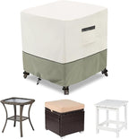 Patio Wicker Side Table Cover, Waterproof Square Patio Small Side Table Cover by LSongSKY