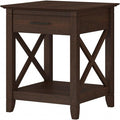 Bush Home End Table with Drawer, Nightstand with Storage, Living Room and by BushHome