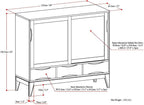 SIMPLIHOME Harper Medium Storage Cabinet - Image 3