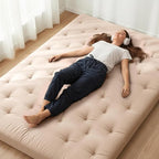 ZonLi Japanese Floor Futon Mattress Full Size 75"x 54", 100% Cotton Cover 4'' by Zonli