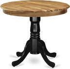 East West Furniture AMT-NBK-TP Antique Mid-Century Modern Dining Table - Image 4
