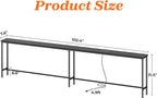 SUPERJARE 102.4 Inch Sofa Table - Image 3