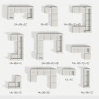Novilla 141" Modular Sectional Sofa, Modern Cloud Sectional Couch - Image 5
