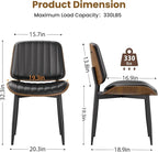 YaFiti Dining Chairs Set of 2, Mid Century Modern Dining Room Kitchen Chairs - Image 2