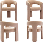VESCASA Velvet Barrel Dining Chair - Image 6