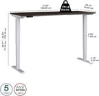 Bush Business Furniture 72-inch Electric Height Adjustable Standing Desk - Image 5