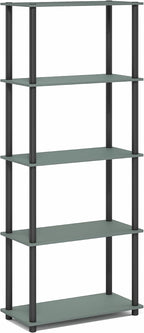 Furinno Turn-N-Tube Storage Shelves, 5-Tier Book Shelf, Corner Shelf, Toolless - Image 5