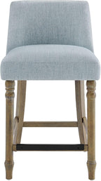 Martha Stewart Delaney Upholstered Mid-Century Modern Counter Stool by MarthaStewart