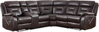 EBELLO Faux Leather Reclining Sectional Sofa Set - Image 8