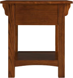 Leick Home Mission End Table, Solid Wood, 1 Storage Drawer, Additional Secret - Image 5