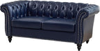Mid-Century Sofa Chair, Faux Leather Accent Chair - Image 6