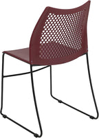 Flash Furniture HERCULES Series 661 lb. Capacity Burgundy Stack Chair - Image 5