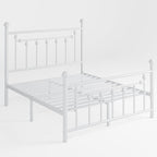 SHA CERLIN 14" Full Size Metal Platform Bed Frame/Victorian Headboard and - Image 8