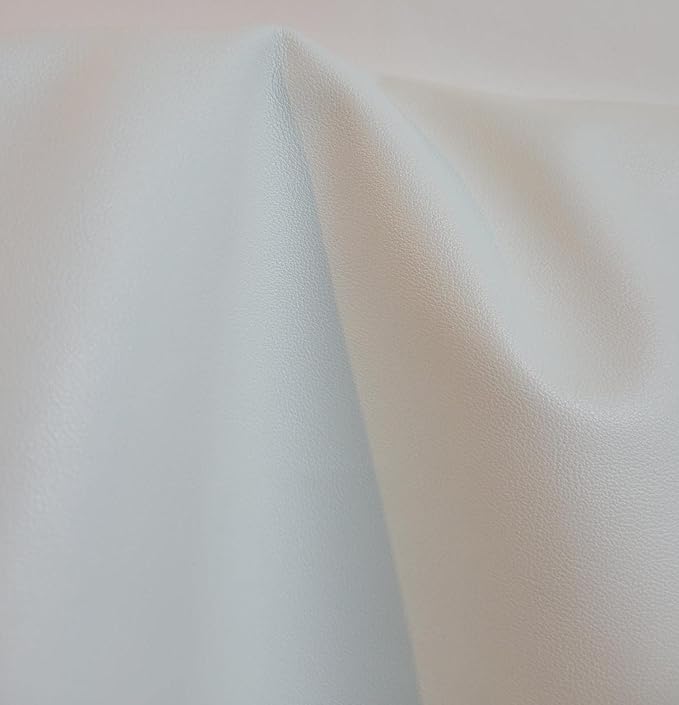 NAT Leathers | White Soft Faux Vegan Leather PU | 1 Yard Cut by The Yard | - Image 5