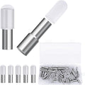 58 Pcs Shelf Pegs Pins, 5mm 1/4 Inch Dual Diameter Metal Shelf Support Pegs by Cerpourt