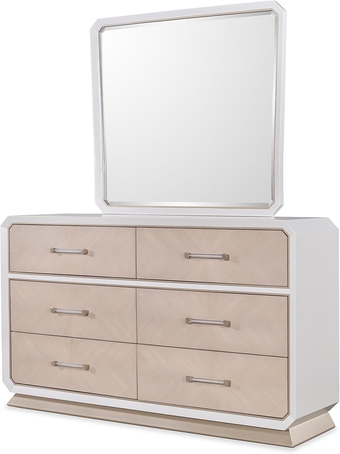 First of a Kind Dior Two Tone Luxury 4 Piece Queen Bedroom Set - Image 3