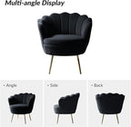 HULALA HOME Modern Velvet Accent Chairs Set of 2 - Image 3