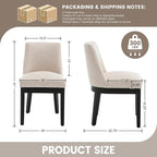 RIVOVA Modern Dining Chairs Set of 4 Comfortable Dining Room Chairs - Image 2
