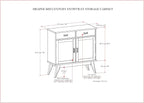 SIMPLIHOME Draper Storage Cabinet - Image 3