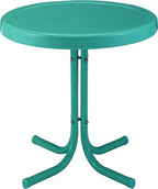 Crosley Furniture Griffith Weather Resistant Retro Metal Outdoor Side Table by CrosleyFurniture