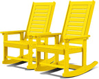 GREENVINES Outdoor Rocking Chairs | Set of 2 | Porch Rocker | HDPE Plastic | by GreenVines
