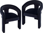 VESCASA Velvet Barrel Dining Chair by VESCASA