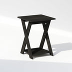 Furinno TIDUR Night Stand, Open Shelf Design X-Legs Nightstand, Criss-Crossed - Image 5