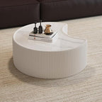 Modern Nesting Coffee Table Set of 2, Creative Moon Coffee and End Table Set - Image 8