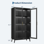 IDEALHOUSE Glass Display Cabinet - Image 2