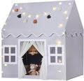 Kids Play Tent Indoor: Mat, Tassel Garland, Star Lights by Senodeer