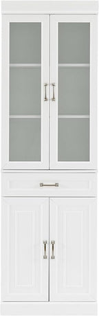 Crosley Furniture Stanton Glass Door Pantry Storage Cabinet - Image 4