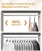 AMKUFO Hangers-Space-Saving 16 Pack Space-Saver, Plastic Magic Hangers - Image 7