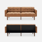 mopio 76.4" Futon Sofa Bed, Sleeper Sofa, Mid Century Modern Futon Couch - Image 9