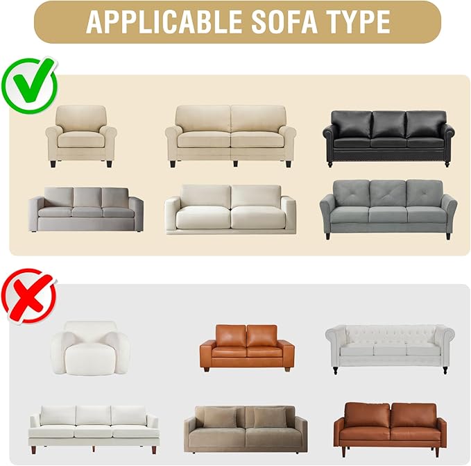 H.VERSAILTEX Printed Couch Slip Covers - Image 9