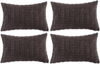 Fancy Homi 4 Packs Decorative Throw Pillow Covers by Fancy+Homi