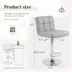 DUMOS Bar Stools Set of 4, 24 inch Counter Height Bar Stools, Upholstered - Image 2