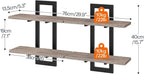 HOOBRO Floating Shelves, 15 Inch Wall Shelf Set of 2, Wall Mounted Storage - Image 2
