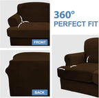 CUCRAF Cushion Sofa Cover 4 Piece Slipcovers, Soft Thick Velvet Couch Cover - Image 6