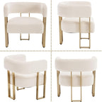 Modern Barrel Accent Chairs Set of 2, Living Room Side Chairs - Image 9