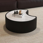 Modern Nesting Coffee Table Set of 2, Creative Moon Coffee and End Table Set - Image 4