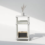 Furinno JUST Side Table, 3-Tier End Table, Open Shelves Night Stand, Bedside - Image 6
