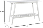 Linon Melissa White Mid Century Console Table - Image 16